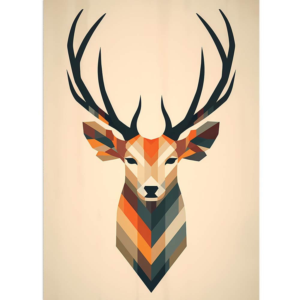 Ein minimalistischerHirsch