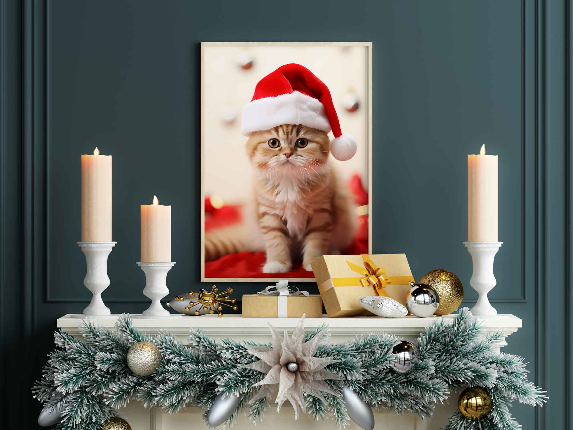 XMAS CAT - Weihnachtskatze